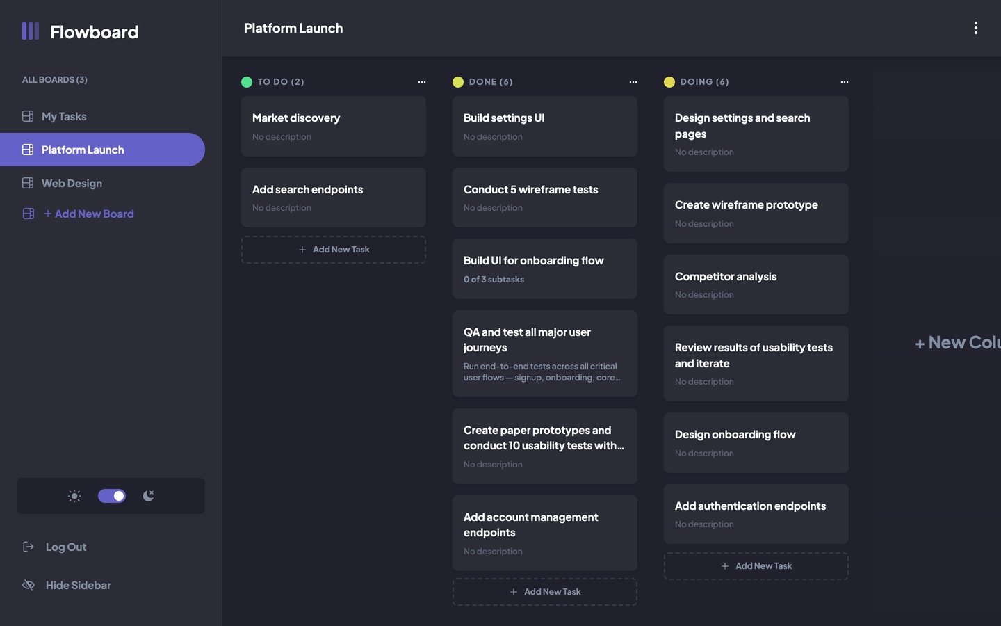 Flowboard — Task management